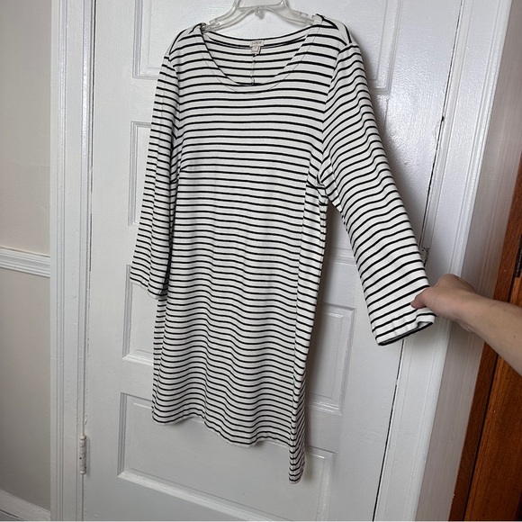 J. Crew Women’s Casual Stripe Dress Long Sleeve Knee Length Cotton Classic XL - Picture 5 of 17